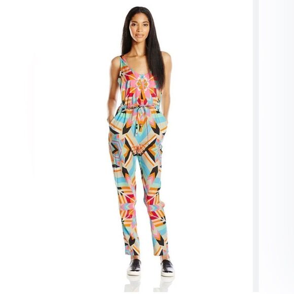 Mara Hoffman Geometric Kaleidoscope Sleeveless Jumpsuit M